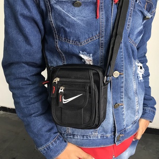 Bolsinha Bag Transversal da Nike Oakley Masculina Lateral Pequena Shoulder Bolsinha de Lado Pochete Preta