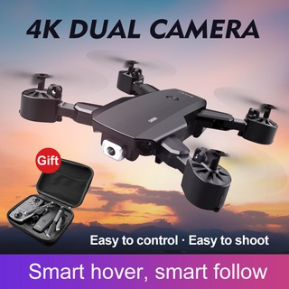 Drone Dobrável Aeronave 4K Dual-Camera Quad-Axis Hd Avião Longo Bateria Remoto