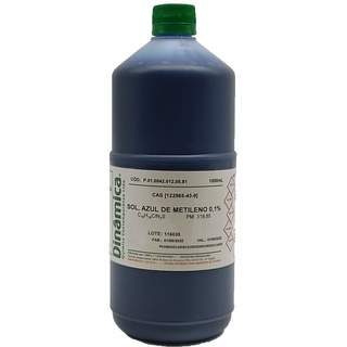 Solução Azul De Metileno Aquosa 0,1% 1000ml Dinâmica