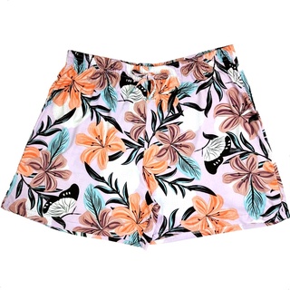 Shorts Estampado Floral Plus Size 50 AO 52 Bermuda Malha Cordão Fake