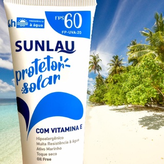 Protetor Bloqueador Solar Henlau Fator 60 Sunlau Resistente à água Com Vitamina E