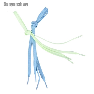 Banyanshaw 2pç / Par Cadarço Luminoso Colorido Que Brilha No Escuro / Esportivo / Corrida (4)