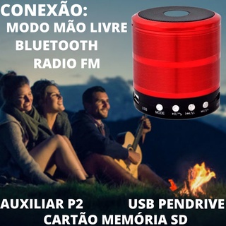 CAIXINHA Som Mini Speaker Radio Bluetooth usb portatil ws 887 PRETA (3)
