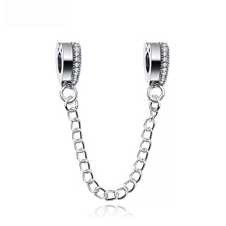 Berloque TRAVA SEGURANÇA coração amor - 100% prata 925 - Berloque em prata para pulseiras Pandora/