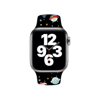 Pintado Personalidade Padrão Apple Watch Strap 41mm Banda Silicone Adequado Para Iwatch 4 5 6 se 7 45mm 44mm 42mm Adequado Para Assistir Série 3 Cintas Pulseira 1 2 3 40mm 38mm (3)