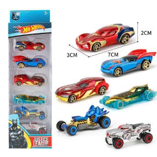 6 Pcs Brinquedos Do Carro Batman Batmobile/Patrulha/Vingadores/Liga Da Justiça Modelo Veículo Brinquedo (5)