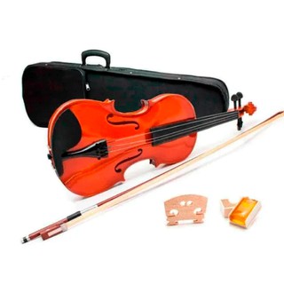Violino 4/4 Arco Madeira C/ Breu Cavalete Estojo Luxo (1)