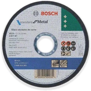 Disco de Corte 4.1/2 (115 X 1,0 X 22,23) METAL/INOX - BOSCH