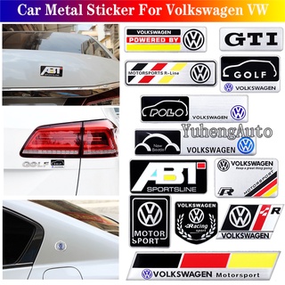 Adesivo Auto Tronco Decorativo Emblema Do Emblema Do Corpo Do Carro De Metal Arranhões Decalque Para Volkswagen Vw Passat Polo V-Cross