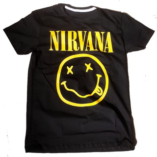 Camiseta Banda Rock Grunge Nirvana + Emoji 100% algodão