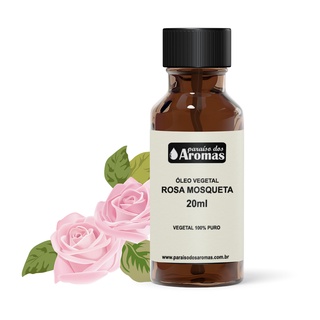Óleo Vegetal de Rosa Mosqueta 20ml Paraíso dos Aromas | Anti estrias/manchas/celulites, hidratante e clareador de pele (1)