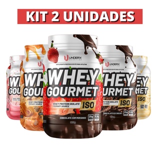 Kit 2uni - Whey Protein Gourmet Isolado 900gr
