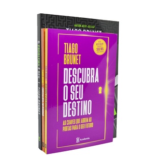 Kit Livros Tiago Brunet - Especialista em pessoas, Descubra seu destino e o problema é seu.