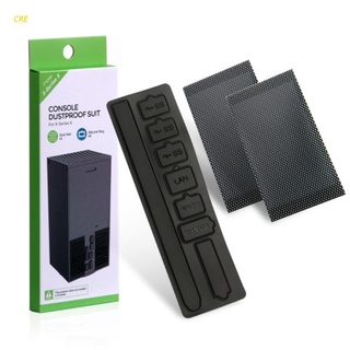 CRE Dust Plug Dustproof Filter Meshs Set,USB LAN Power Interface Jack Plugs,Anti-dust Cover for X box Series X Console