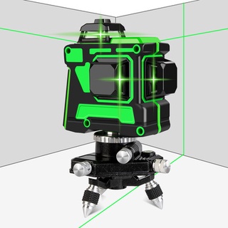 Nível de laser 12 linhas 3D 360 ° horizontal e vertical com autonivelamento cruzado instrumento de marcação a laser verde