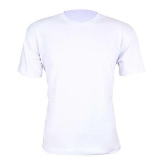 camiseta branca gola careca para Sublimação não transparente 1 unidade
