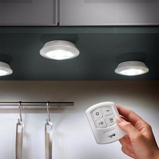 Lampadas Luminaria 5 unidades Led Teto Sem Fio Spot Controle Remoto 15w Cozinha Casa (2)