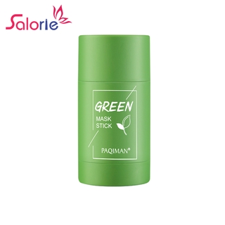 Salorie Green Tea Mask Purifying Clay Stick Facial Cleansing Skin Masks Moisturizing Acne Blackhead Remover (1)