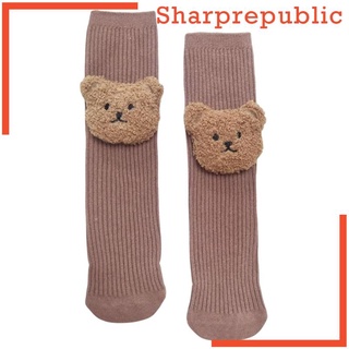 3D Cartoon Bear Cotton Thickened Baby Socks for Protector (8)
