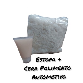 Estopa Para Polimento Automotivo + Cera De Polir Tipo Grand Prix 15ml (1)