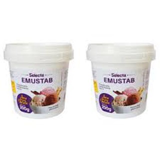 Kit C/ 2 emulsificante emustab 200g para sorvetes picolés mousse e bolos (7)