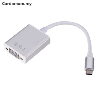 FCC Cabo Adaptador USB 3.1 Tipo C Para VGA-Macho 1080p Fêmea Conversor (Carmam.my) (7)
