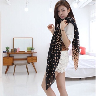 Women's Sand Towel Korean Fashion Talasite Bali Polka Dot Print Scarf Yarn Size Autumn and Winter Models (6)