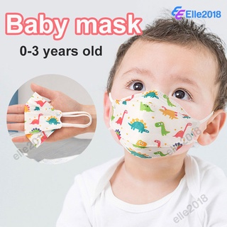 🌈 Enviamo Hoje Máscara Facial 3D De Bebê/Criança Individual De 1 E Até 0-3 Anos
