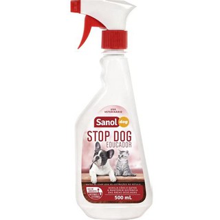Stop Dog Spray Educador Sanitario Sanol Para Cães E Gatos 500Ml