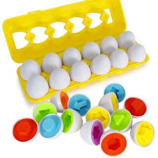 Inteligente Par De Reconhecimento De Ovo Torcido Crianças Encaixe Educação Montar Brinquedo Caixa De Ovos Simulação CRD