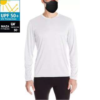 Camisa Térmica Segunda Pele Com Proteção Uv 50+ Solar para Motoboy Entregador Uber ifood Rappi - Branca Preta Mescla cinza - P M G GG - mazafitness (1)