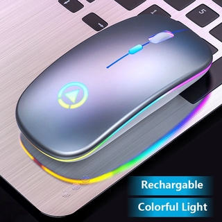 Mouse Sem Fio De 2.4GHz/RGB Recarregável Computador Silencioso Mause/LED Retroiluminado Ergonômico Gaming Para PC Portátil