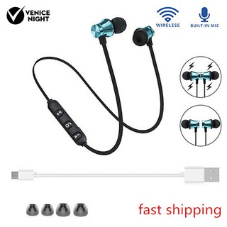 Fone De Ouvido Intra-Auricular Magnético Sem Fio Bluetooth Estéreo | Wireless Bluetooth Magnetic In-Ear Headset Stereo