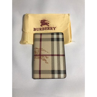 Carteira burberry em couro top porta cartao