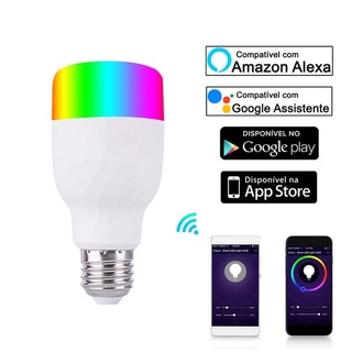 Lâmpada Inteligente RGB Smart LED Wifi 10W + 3W APP Automação Residencial Alexa Google (9)