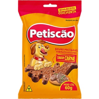 Petisco PET Petiscão para Cachorro Snack sabor Carne 60gr