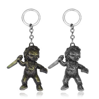 Movie Ghost Baby Horror Shape Two-color Zinc Alloy Key Ring Keychain Pendant Key Jewelry
