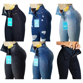 Calça Sawary Jeans Original Cintura Alta Com Elastano Super Lipo 36 ao 48