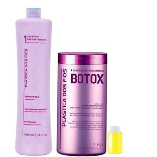 Botox Plástica Dos Fios Selagem Capilar + Shampoo + Brinde.