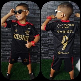 Camisa camiseta de time conjunto infantil do Flamengo ENVIO IMEDIATO