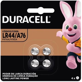 Pilha Botão Alcalina LR44 Duracell (cartela com 4 pilhas)