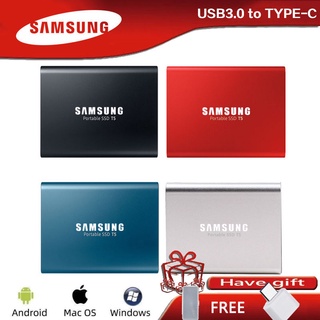 Samsung T5 SSD Portátil De Estado Sólido De 512GB/256GB/1TB/2TB/128GB/4TB/8TB/10TBGB Tipo-C USB 3.1 Externo (1)