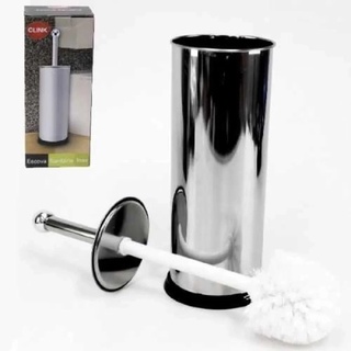 Escova Sanitária com Suporte Aço Inox para limpar Vaso Privada (3)