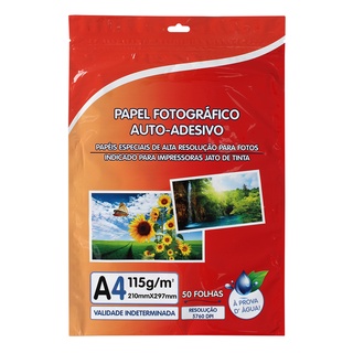 Papel Fotográfico Adesivo Premium A4 Glossy 115g 100 Folhas (1)