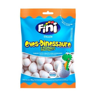 Chiclete Ovos de Dinossauro Azedinhos 80g Fini