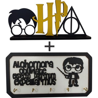 Kit Harry Potter Totem + Porta Chaves HP, combo harry potter