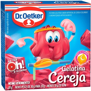 Gelatina Cereja 20g - Dr. Oetker