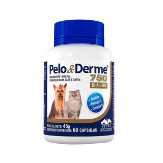 Pelo e Derme 750mg 60 Comprimidos Suplemento Cães e Gatos - Vetnil (1)