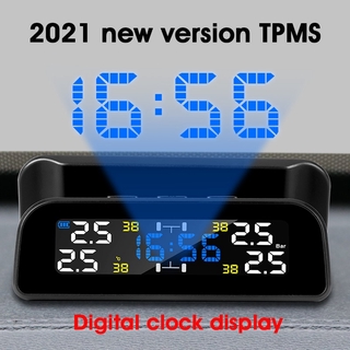 2021 Mais Novo Sistema De Monitor De Pressão Dos Pneus TPMS Inteligente Auto Controle De Brilho De Energia Solar Sem Fio Ajustável (1)