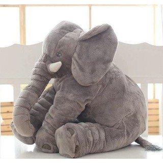 Almofada Elefante Pelúcia 60cm Travesseiro Bebê Antialérgico (1)